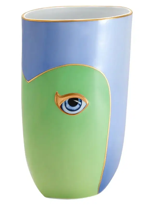 L'Objet Lito Blue & Green Vase