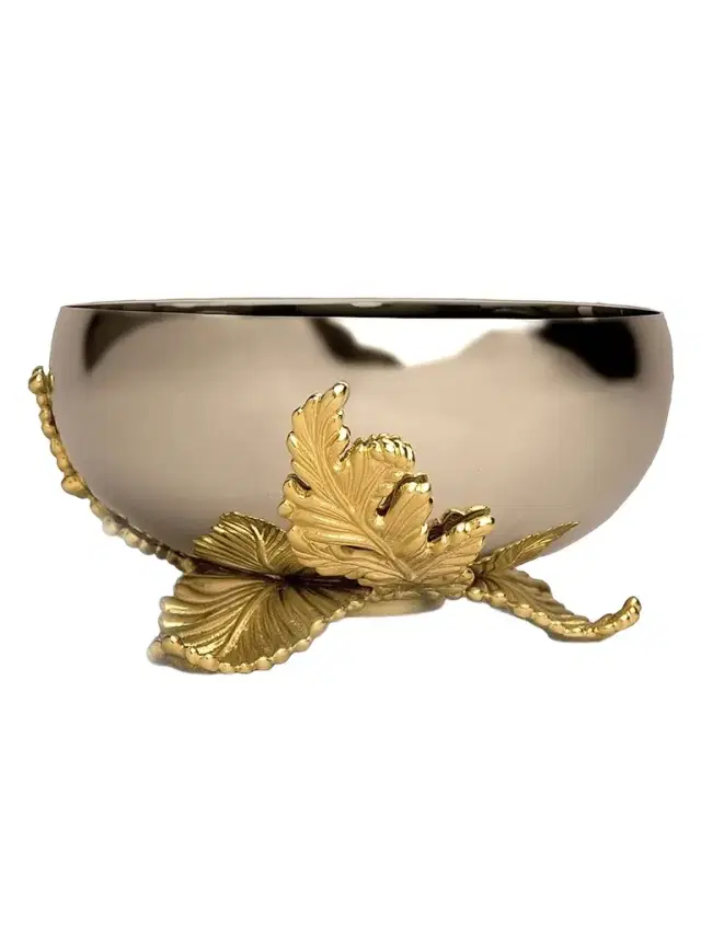 L'Objet Lamina Gold-Plated Bowl