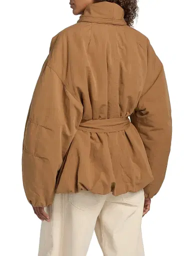 Isabel Marant Women's Volinda Cotton-Linen Belted Coat | Thumbnail 5