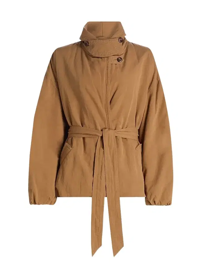 Isabel Marant Women's Volinda Cotton-Linen Belted Coat