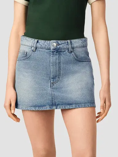 AMI PARIS Women's Denim Mini Skirt | Thumbnail 4 AMI PARIS Women's Denim Mini Skirt | Thumbnail 4