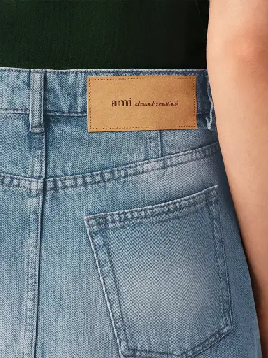 AMI PARIS Women's Denim Mini Skirt | Thumbnail 5 AMI PARIS Women's Denim Mini Skirt | Thumbnail 5