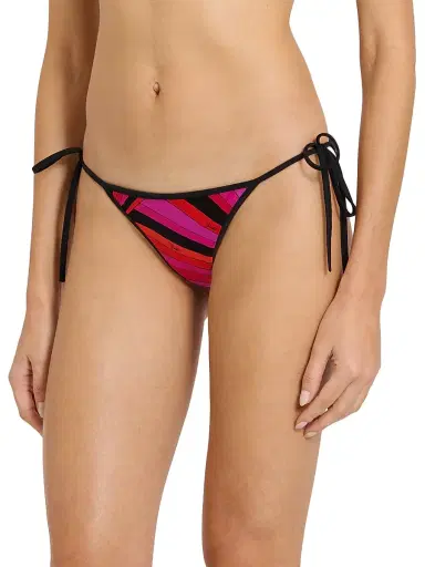 PUCCI Women's L'Alba Printed Bikini Bottom - Fuchsia Black - Size Medium | Thumbnail 4