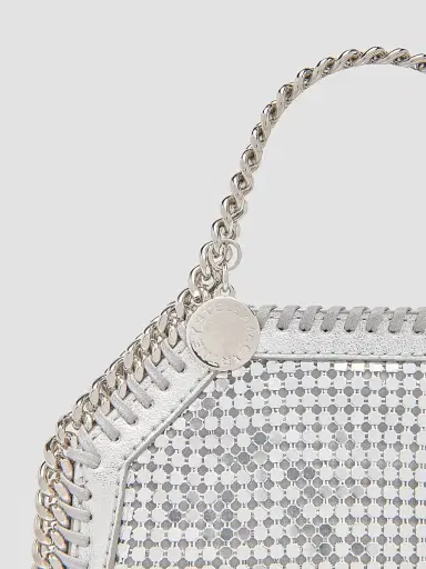 Stella McCartney Women's Falabella Tiny Chain Mail Bag - Silver | Thumbnail 6
