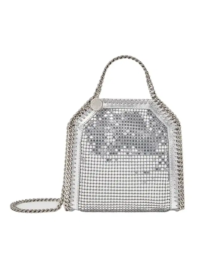 Stella McCartney Women's Falabella Tiny Chain Mail Bag - Silver
