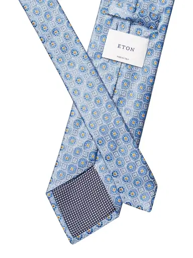 Eton Men's Floral Woven Silk Tie | Thumbnail 2 Eton Men's Floral Woven Silk Tie | Thumbnail 2