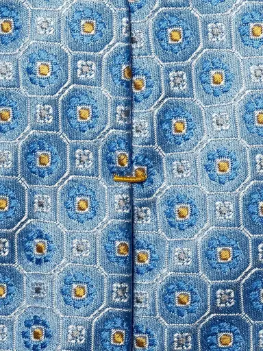 Eton Men's Floral Woven Silk Tie | Thumbnail 3 Eton Men's Floral Woven Silk Tie | Thumbnail 3