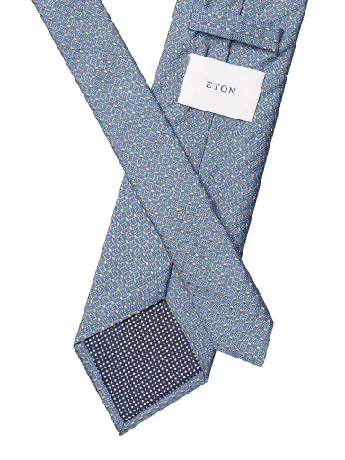 Eton Men's Geometric Diamond Silk Tie | Thumbnail 2