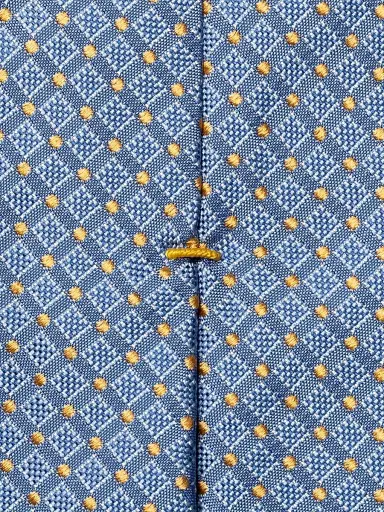 Eton Men's Geometric Diamond Silk Tie | Thumbnail 3