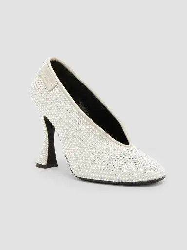 MOSCHINO Women's 100MM Leather Duck Pumps | Thumbnail 2 MOSCHINO Women's 100MM Leather Duck Pumps | Thumbnail 2
