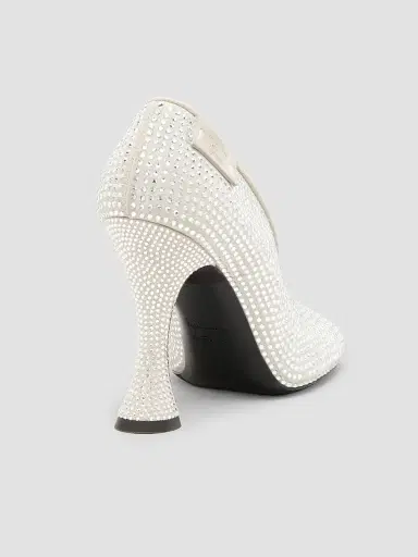 MOSCHINO Women's 100MM Leather Duck Pumps | Thumbnail 3 MOSCHINO Women's 100MM Leather Duck Pumps | Thumbnail 3