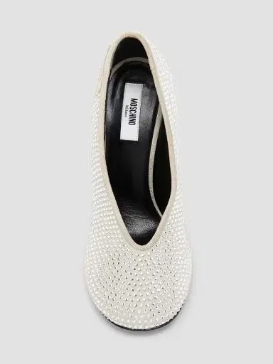 MOSCHINO Women's 100MM Leather Duck Pumps | Thumbnail 4 MOSCHINO Women's 100MM Leather Duck Pumps | Thumbnail 4