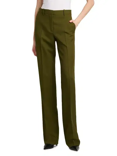 Tom Ford Women's Wool-Cashmere Pleated Pants | Thumbnail 3