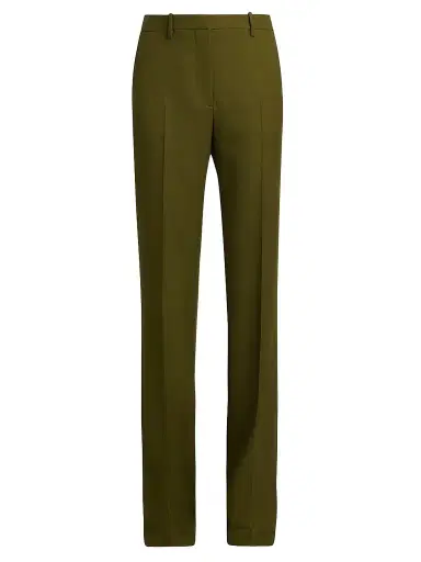 Tom Ford Women's Wool-Cashmere Pleated Pants | Thumbnail 1