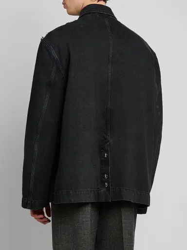 Marni Men's Studded Cotton Denim Jacket | Thumbnail 3 Marni Men's Studded Cotton Denim Jacket | Thumbnail 3