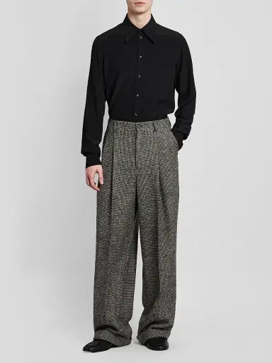 Dolce & Gabbana Men's Silk Georgette Shirt - Nero - Size 16.5 | Thumbnail 2 Dolce & Gabbana Men's Silk Georgette Shirt - Nero - Size 16.5 | Thumbnail 2