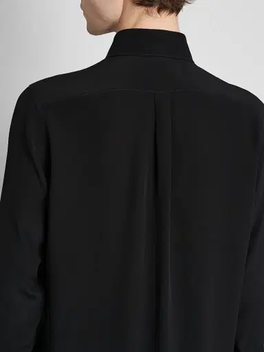 Dolce & Gabbana Men's Silk Georgette Shirt - Nero - Size 16.5 | Thumbnail 5 Dolce & Gabbana Men's Silk Georgette Shirt - Nero - Size 16.5 | Thumbnail 5