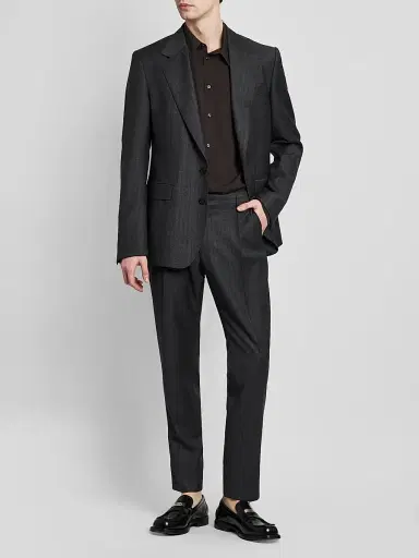 Dolce & Gabbana Men's Silk Georgette Shirt - Dark Brown - Size 16.5 | Thumbnail 2 Dolce & Gabbana Men's Silk Georgette Shirt - Dark Brown - Size 16.5 | Thumbnail 2