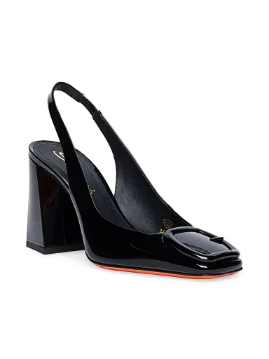 Santoni Women's Peaches 85MM Patent Leather Slingback Pumps | Thumbnail 2 Santoni Women's Peaches 85MM Patent Leather Slingback Pumps | Thumbnail 2