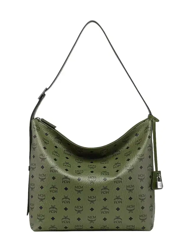 MCM Women's Large Aren Visetos Hobo Bag