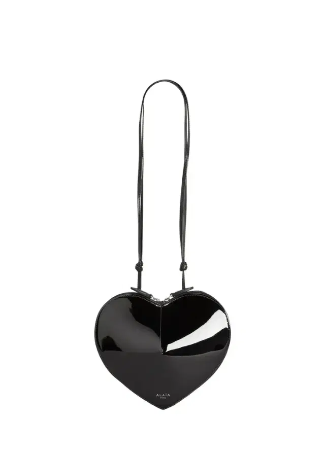 Alaïa Le Coeur Crossbody Bag in Patent Leather