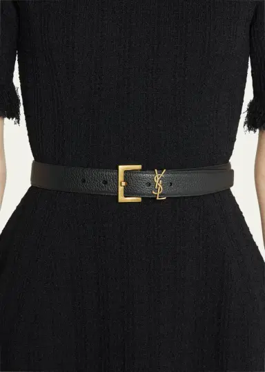 Saint Laurent YSL Calf Leather Belt | Thumbnail 2