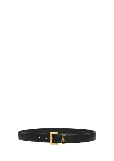 Saint Laurent YSL Calf Leather Belt | Thumbnail 1
