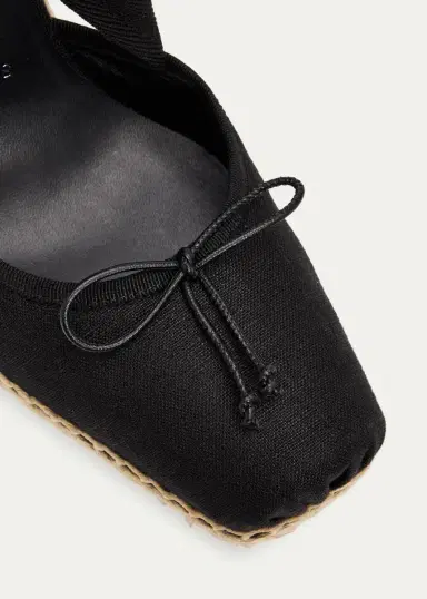 Christian Louboutin 100mm Cassiadrilla Canvas Lace-Up Espadrille Pumps | Thumbnail 3
