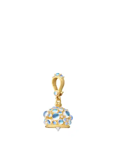 Paul Morelli 18K Yellow Gold #3 Cabochon Moonstone Meditation Bell with Diamonds | Thumbnail 2 Paul Morelli 18K Yellow Gold #3 Cabochon Moonstone Meditation Bell with Diamonds | Thumbnail 2