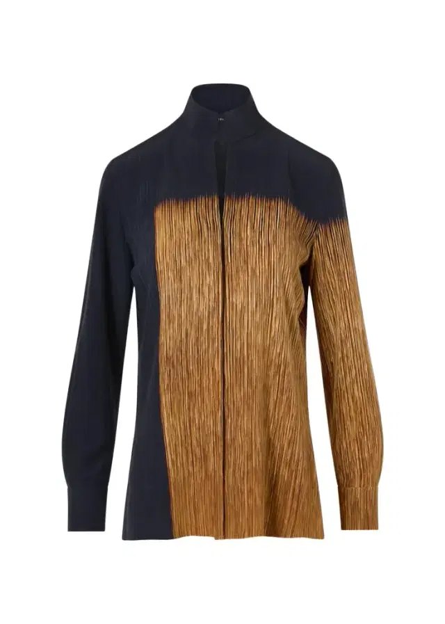 Akris Oro Lienzo Silk Crepe Tunic Blouse
