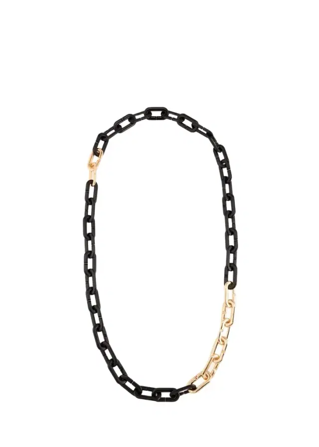 Vhernier Mon Jeu Maxi 18K Rose Gold and Ebony Link Necklace