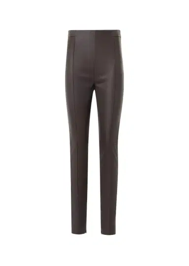 Akris Flame Leather Skinny-Leg Ankle Pants | Thumbnail 1