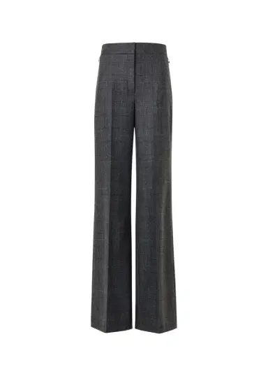 Akris Fior Prince of Whales Wool Flannel Wide-Leg Pants | Thumbnail 1 Akris Fior Prince of Whales Wool Flannel Wide-Leg Pants | Thumbnail 1