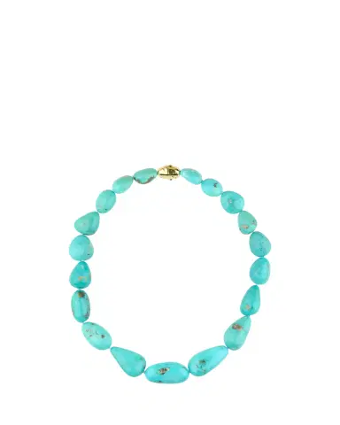 Paul Morelli 18K Yellow Gold Turquoise Large Necklace | Thumbnail 2