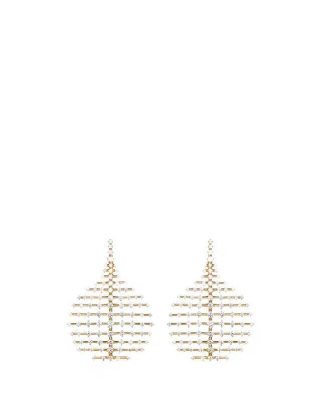 Fernando Jorge 18K Yellow Gold Small Disco Earrings with Diamonds