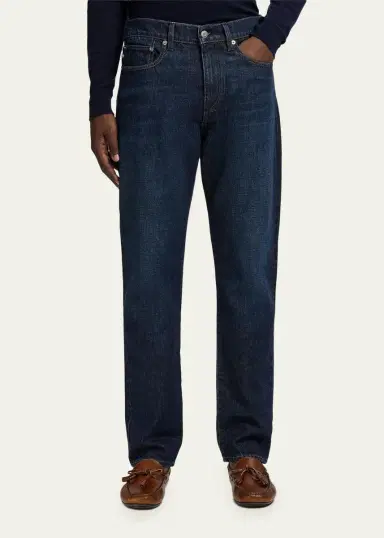 Ralph Lauren Purple Label Men's American Indigo Straight-Fit Jeans | Thumbnail 4
