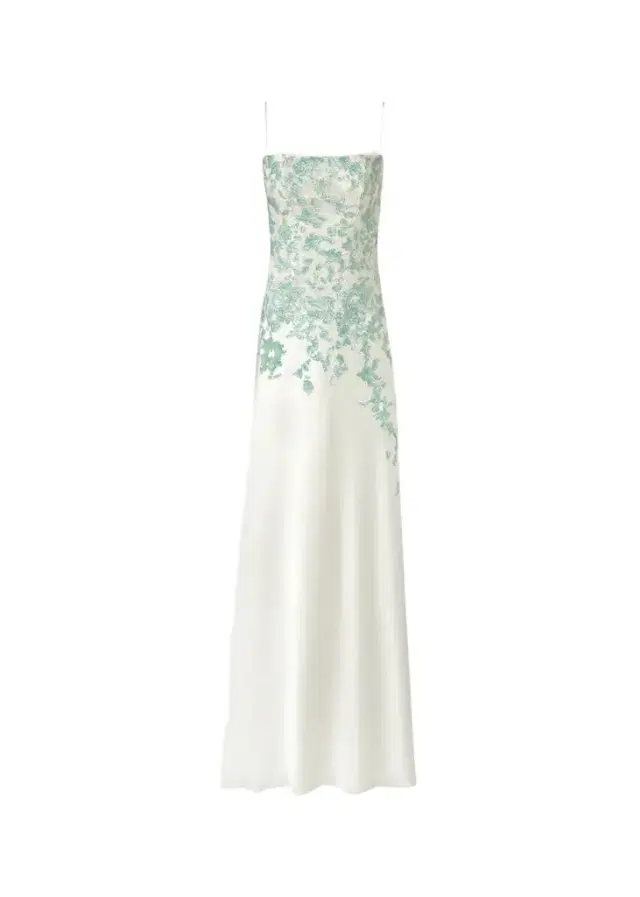 Costarellos Jennan Sleeveless Sequined Lace Satin Trumpet Gown