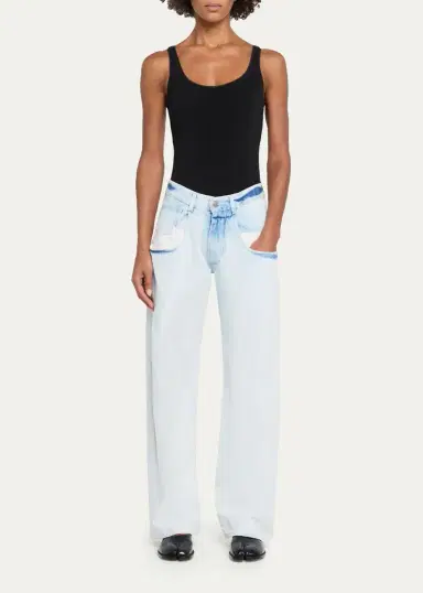 MM6 MAISON MARGIELA Boyfriend Acid Wash Jeans | Thumbnail 2 MM6 MAISON MARGIELA Boyfriend Acid Wash Jeans | Thumbnail 2
