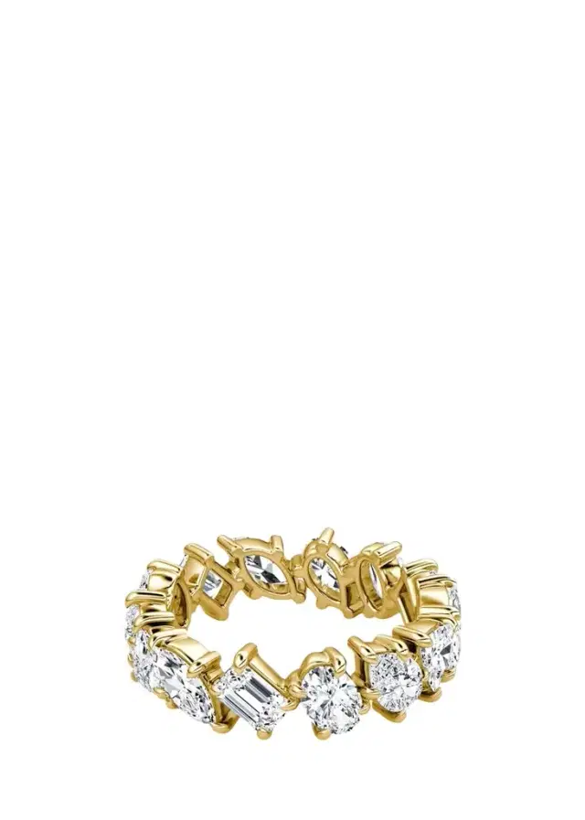 VRAI 18K Yellow Gold Lab-Grown Diamond Shooting Star Ring, Size 8