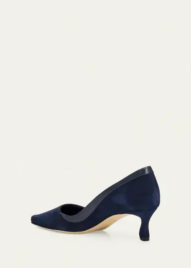 Manolo Blahnik 50mm Armelia Suede Pumps | Thumbnail 2