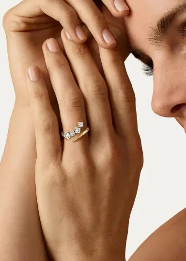 VRAI 14K Yellow Gold Lab-Grown Diamond Cosmos Ring | Thumbnail 2