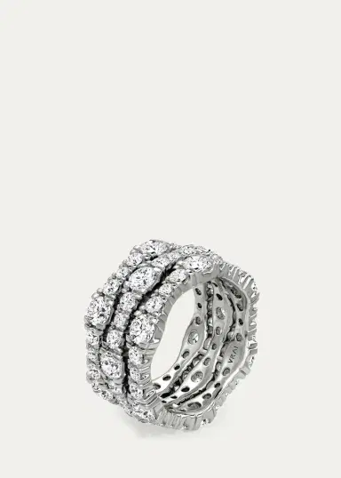 VRAI 14K White Gold Lab-Grown Diamond Multi-Row Ring | Thumbnail 2