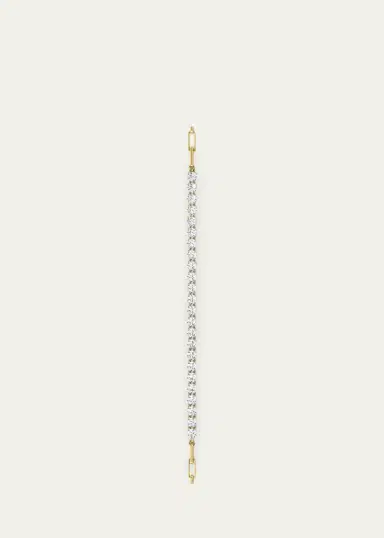 VRAI 14K Yellow Gold Lab-Grown Diamond Paperclip Bracelet, 2.4tcw | Thumbnail 2