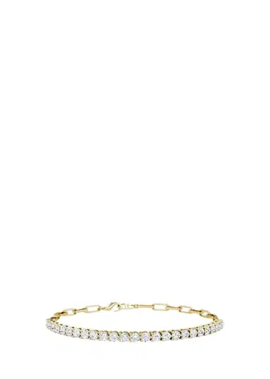 VRAI 14K Yellow Gold Lab-Grown Diamond Paperclip Bracelet, 2.4tcw | Thumbnail 1