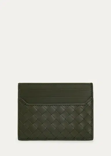 Bottega Veneta Men's Intrecciato Leather Card Holder | Thumbnail 3 Bottega Veneta Men's Intrecciato Leather Card Holder | Thumbnail 3