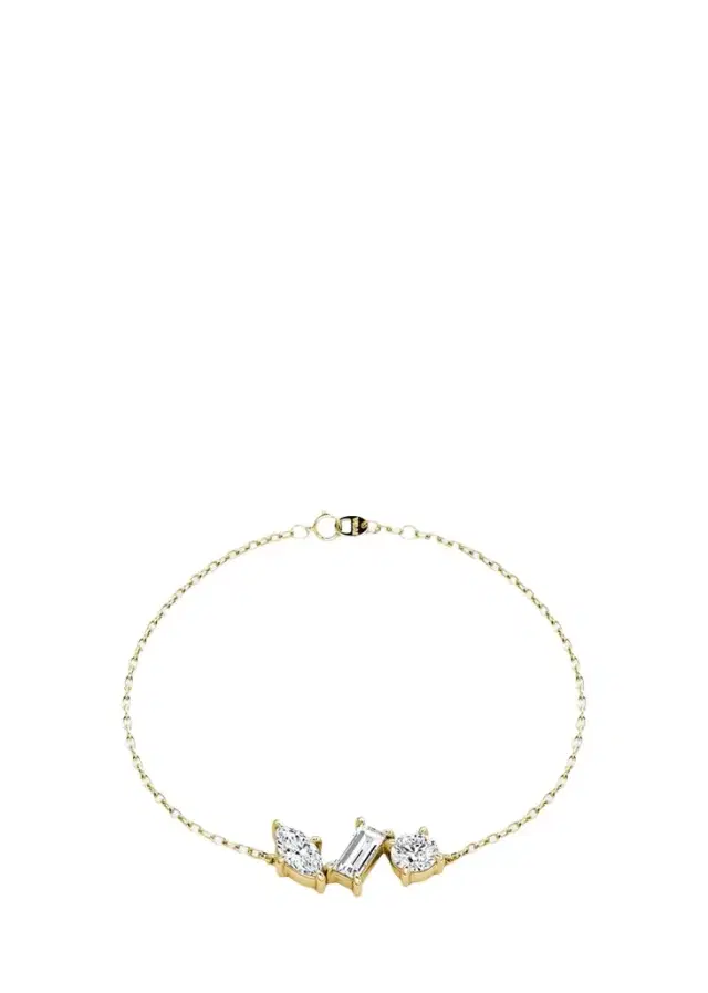 VRAI 14K Yellow Gold Lab-Grown Diamond Orion Bracelet, 0.9tcw