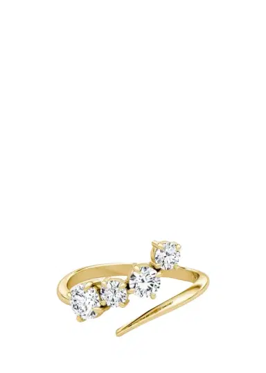 VRAI 14K Yellow Gold Lab-Grown Diamond Cosmos Ring, Size 6 | Thumbnail 1