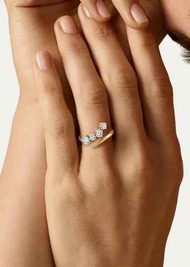 VRAI 14K Yellow Gold Lab-Grown Diamond Cosmos Ring | Thumbnail 2