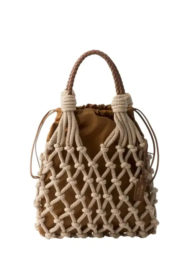 Prada Nou Macrame Top Handle Bag