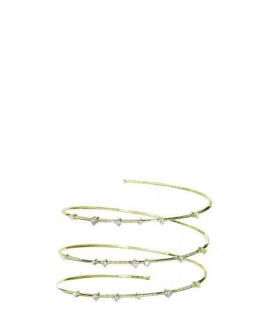 MATTIA CIELO 18K Yellow Gold Diamond 3-Row Wrap Bracelet | Thumbnail 1